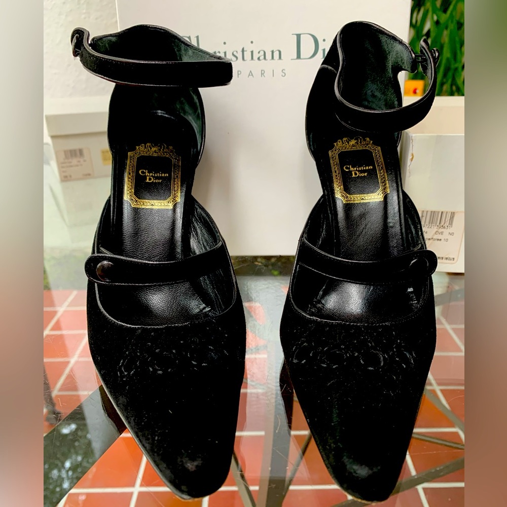Christian Dior Black Suede